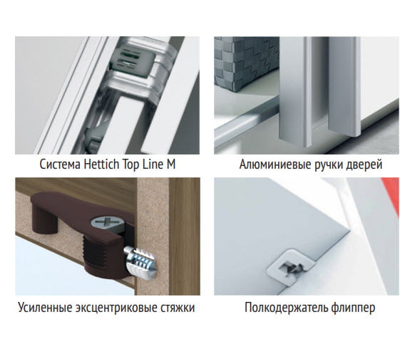 Шкаф-купе трехдверный Прайм 1800 ДСП/Зеркало/ДСП Белый снег_5