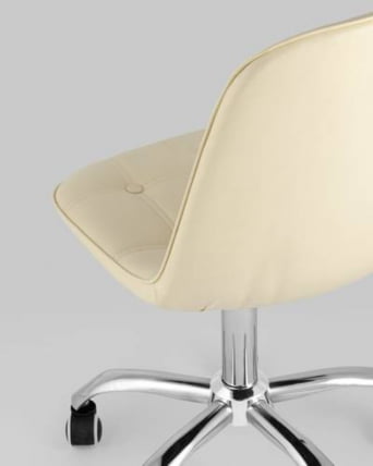 Компьютерное кресло Тейлор без подлокотников экокожа Бежевый_2