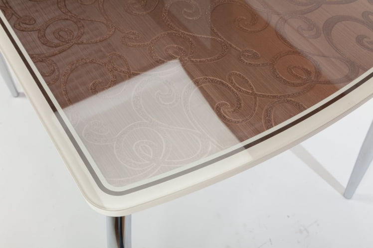 Столешница Чикаго КЗ (6191) крем,завитки бронза_4