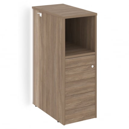 Тумба с подсветкой 5 ящиков TIP-ON, проходная  средняя ONIX O.R-TV-5TIP.S Дуб Аризона_0