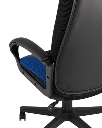 Геймерское кресло TopChairs ST-CYBER 9 черный/синий_6