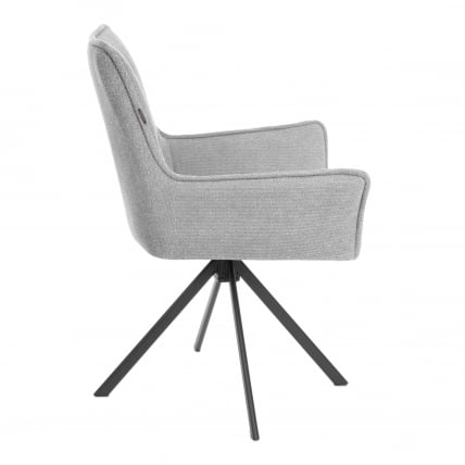 Кресло Murano/Мурано опора 360, велюр/букле (HYP), светло-серый_1