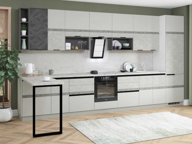 Кухонный гарнитур угловой Бостон 2 (ширина 150х422 см)_0