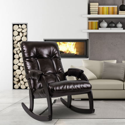 Кресло-качалка Модель 67 венге / Орегон перламутр 120_3