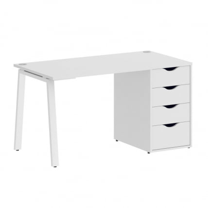 Стол письменный HOME OFFICE VR.SP-3-138.4.A Белый/Белый металл_0