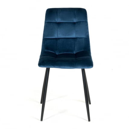 Стул CHILLY (mod. 7094) металл/вельвет, 45 х 55 х 87,5 см, синий/черный, G062-48_2