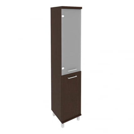 Шкаф высокий узкий левый Фёст КСУ-1.2 (Л) Венге Цаво 401*432*2060 / KSU-1.2 (L)_0