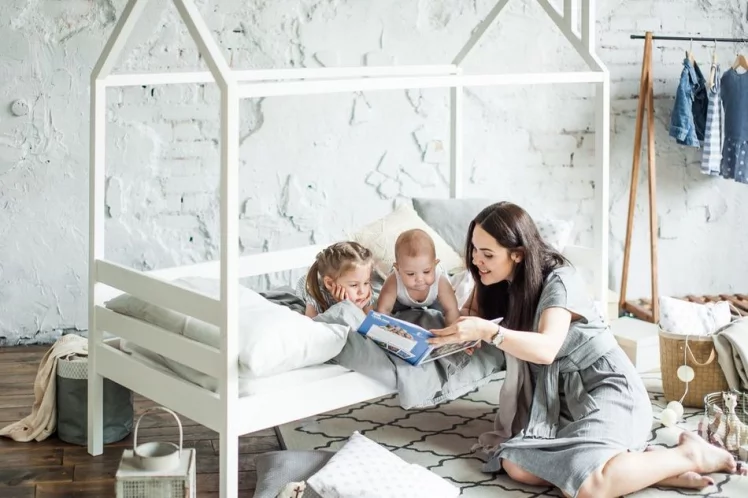 Кровать-домик RooRoom кд-11С Серая_1