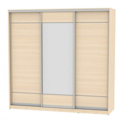 Шкаф-купе B-230х235х60-3(ДМ-D7D8D7)_0