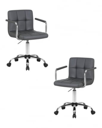 Офисное кресло для персонала ДОБРИН ТЕРРЙ (серый) 2 шт / DOBRIN TERRY_0