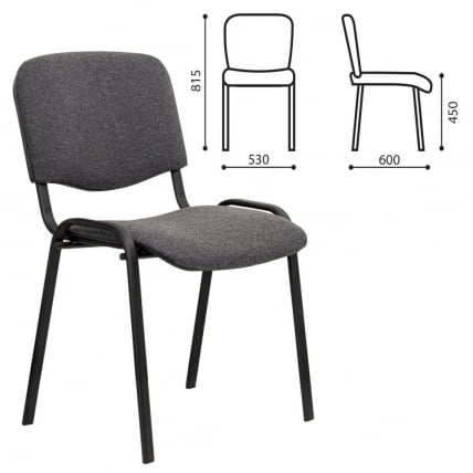 Стул STAFF Iso Lite CF-008, ткань серая (С-71)_0