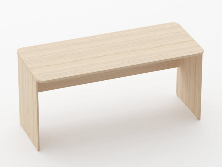 Стол прямой Glassy 1.10.16 Бук светлый_0