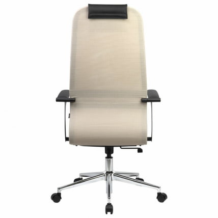 Кресло руководителя BRABIX PREMIUM Ultimate EX-801 хром Черное/бежевое_3