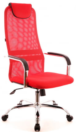 Кресло руководителя EP 708 TM сетка Красный_0