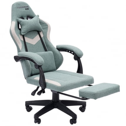 Кресло для геймеров CHAIRMAN GAME CH26 Зеленый-бежевый_1