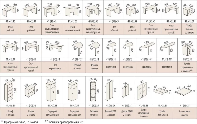 Набор (9 предметов) Рубин 11.2 Миланский орех_1