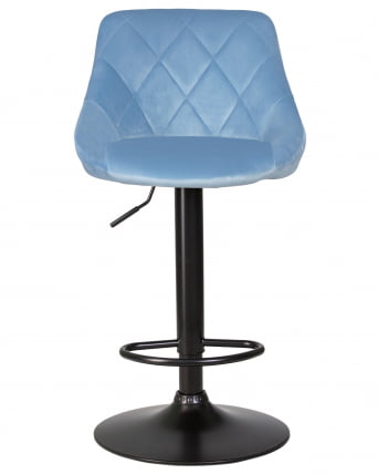 Стул барный DOBRIN LOGAN BLACK (пудрово-голубой велюр (MJ9-74)) 2 шт_6