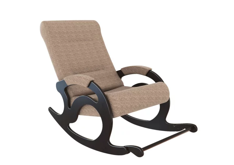 Кресло-качалка (с подножкой) Кемпинг Тироль ткань Десерт_0