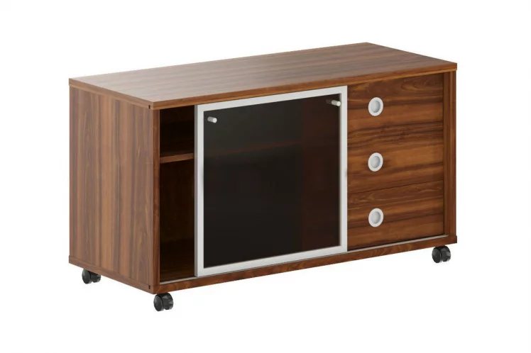 Тумба мобильная с дверью купе В 202.2 Орех Даллас_0