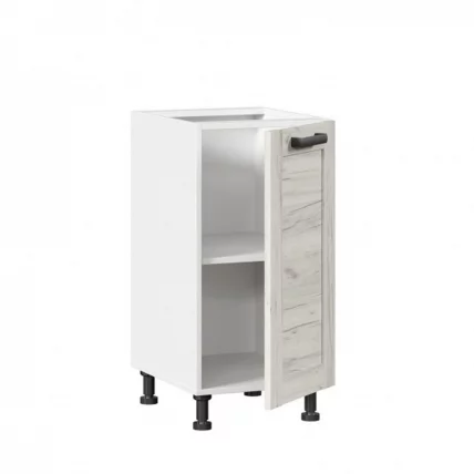 Тумба кухонная 400 Винченца ЛД 234.020.000.002 Белый Дуб Крафт белый_1