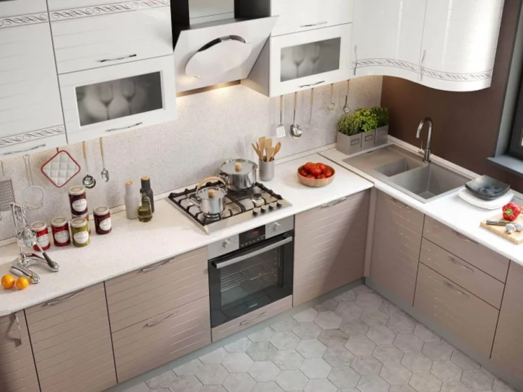 Тумба кухонная 450 с 1 ящиком и дверью Анастасия ЛД 019.343.000 Капучино_2