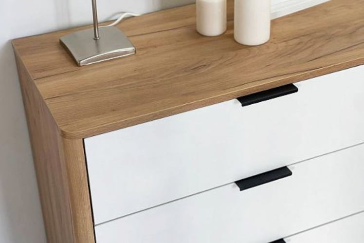 Комод Адам MSA-02 дуб крафт золотой/белое дерево_7