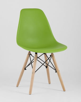Стул Eames Style DSW зеленый 4 шт. комплект (разборный каркас)_1
