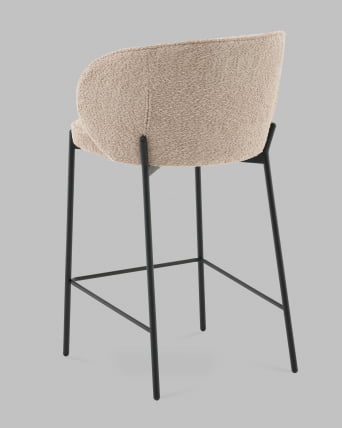 Стул полубарный Тисдейл букле бежевый_5