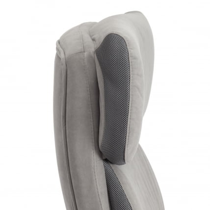 Кресло руководителя Duke metal BL велюр, серый, 29/TW-12_9