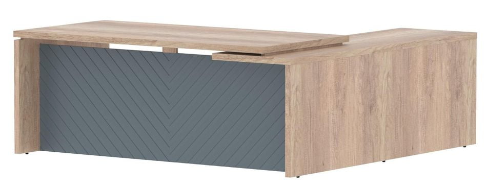 Стол руководителя левый Torr LUX TLCT 2020 L Дуб Каньон Серо-голубой_0