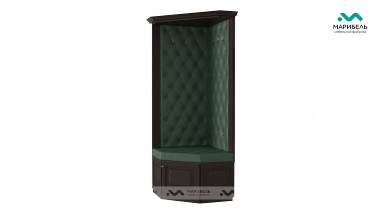 Прихожая  «Визит 2» К-4У Дуб Эльза/Кожа Terra 100/Альберо Браш Грей_0