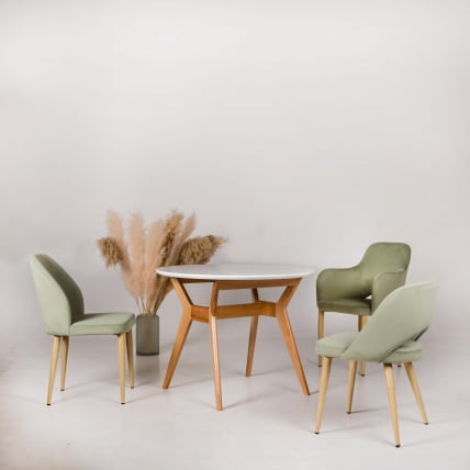 Кресло Ledger Сканди Браун Темный Орех_4