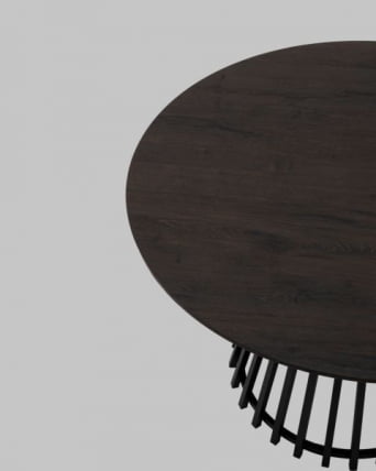 Стол обеденный Daphne 120*75 см темное дерево_5