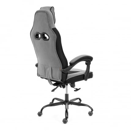 Кресло Арена металБЛ велюр, серый/черный, 29/35 / Arena metalBL_3