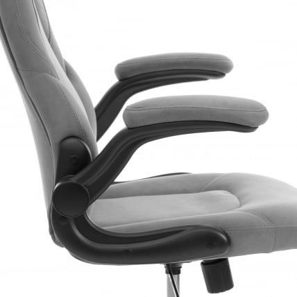 Кресло геймерское BAZUKA metalBL велюр, серый, 29_6