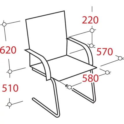 Конференц-кресло EChair-515 VR 322952 Коричневое_1