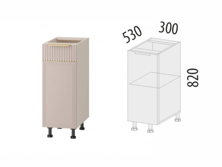 Напольный шкаф (лев/прав) Флоренция 107.55_5