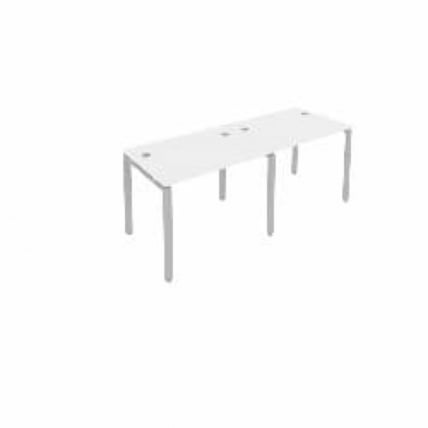Рабочая станция на 2 раб.места Metal System Б.СМ-2.1 Белый/Серый_0