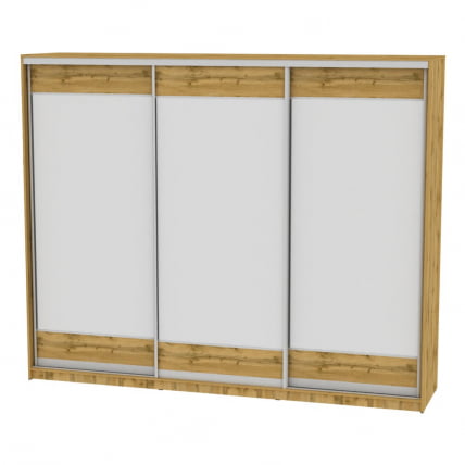 Шкаф-купе B-220х270х60-3(ДВ-D8D8D8)_0