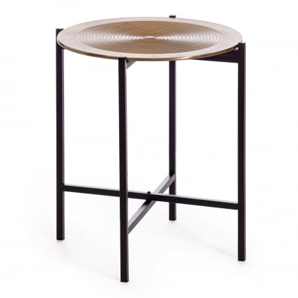 Столик кофейный Сеcрет Де Маисон БЛООМ ( мод. 11873-Б ) алюминиевый сплав, 46*46*51 см, черный/античная медь / Secret De Maison BLOOM mod. 11873-B_0