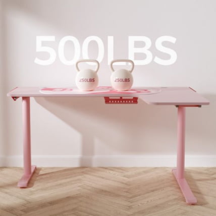 Стол письменный (для компьютера) угловой EUREKA ERK-L60R-PK-V2 (правый), розовый_14