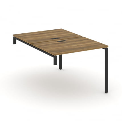 Двойной стол-надставка на опорную тумбу CONCEPT CN.DSN-001 Сандал Янтарный Антрацит_0