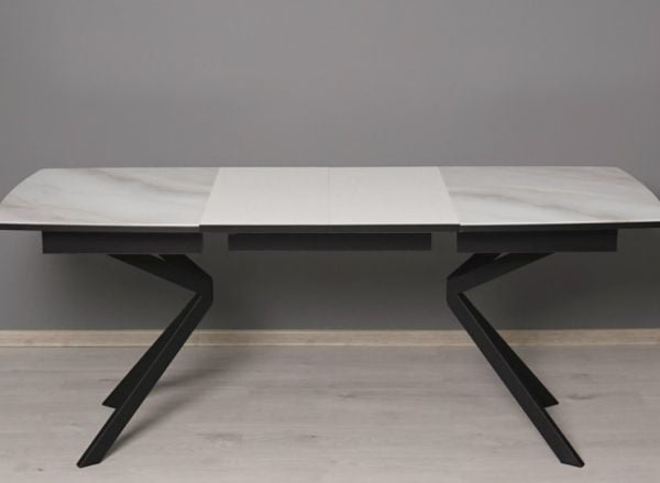 Обеденный стол Орфей 46 (02) Мрамор золотистый-Черный_6