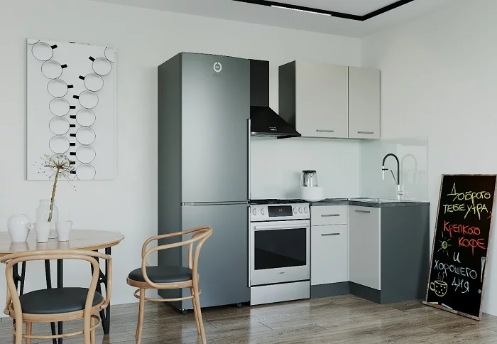 Гарнитур кухонный Угловой 1000 Сатин 1000У_0