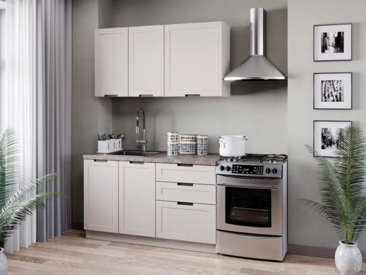 Кухонный гарнитур Джамис 2000 Белый Кашмир_0