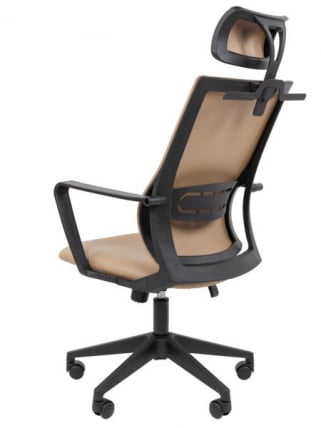 Кресло руководителя Chairman 545 экокожа Бежевый_9