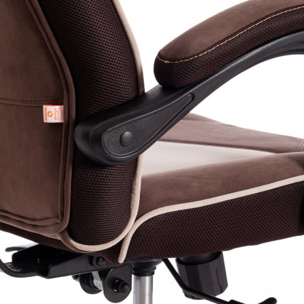 Кресло ARENA флок , коричневый/бежевый, 6/7_14