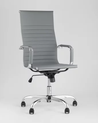 Кресло руководителя TopChairs City Серое_1