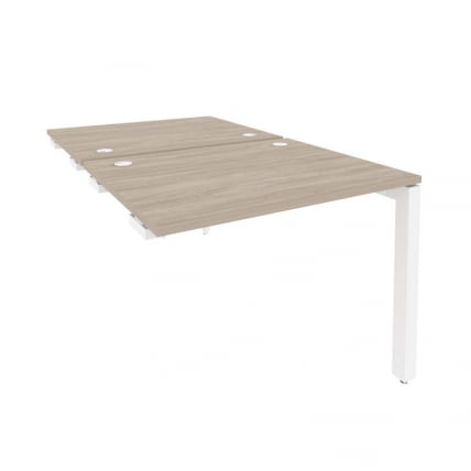 Стол-приставка двойной на П-образном м/к к опорным элем. ONIX O.MP-D.SPR-1.8 Дуб Аттик/Белый_0