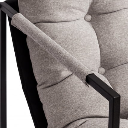 Кресло Charli/Чарли рогожка, серо-бежевый, 3M 16/2, 70х70х84 см_10